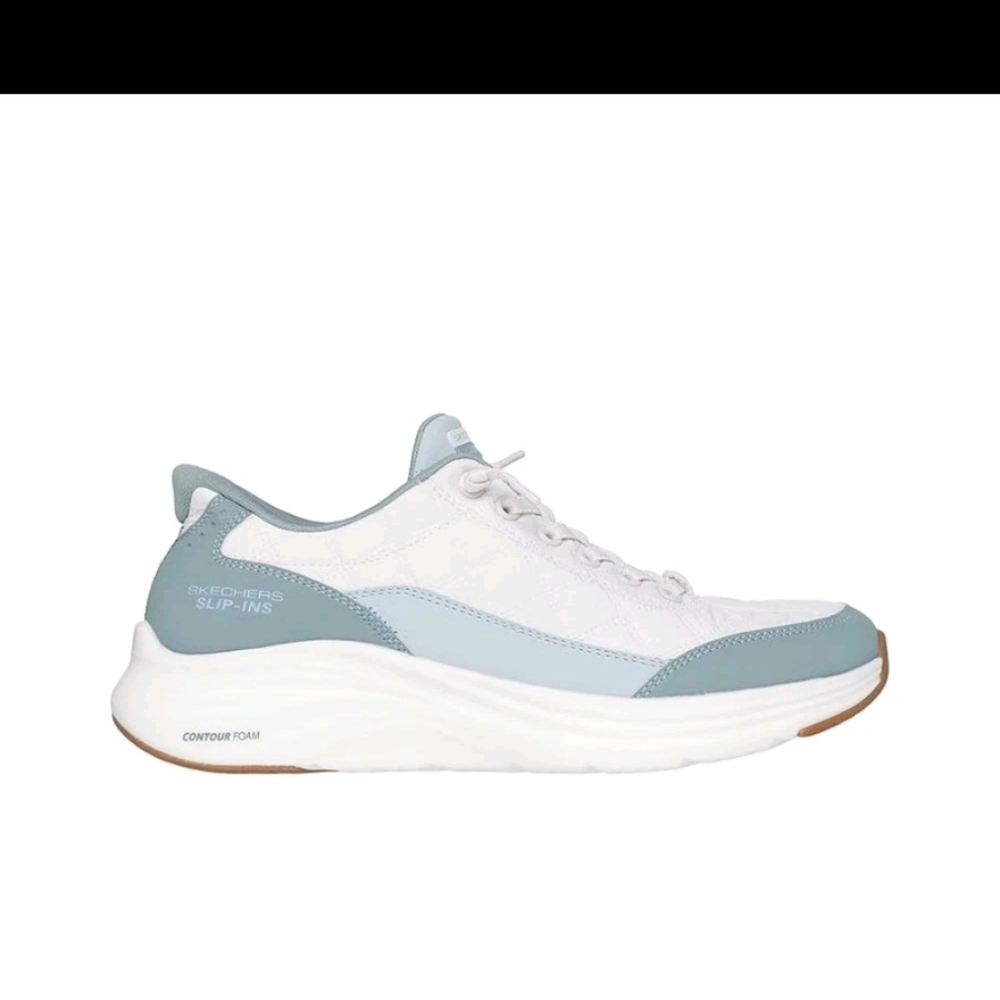 Skechers Women's Contour Foam Slip Ins Sneaker, Sage - Picture 7 of 9
